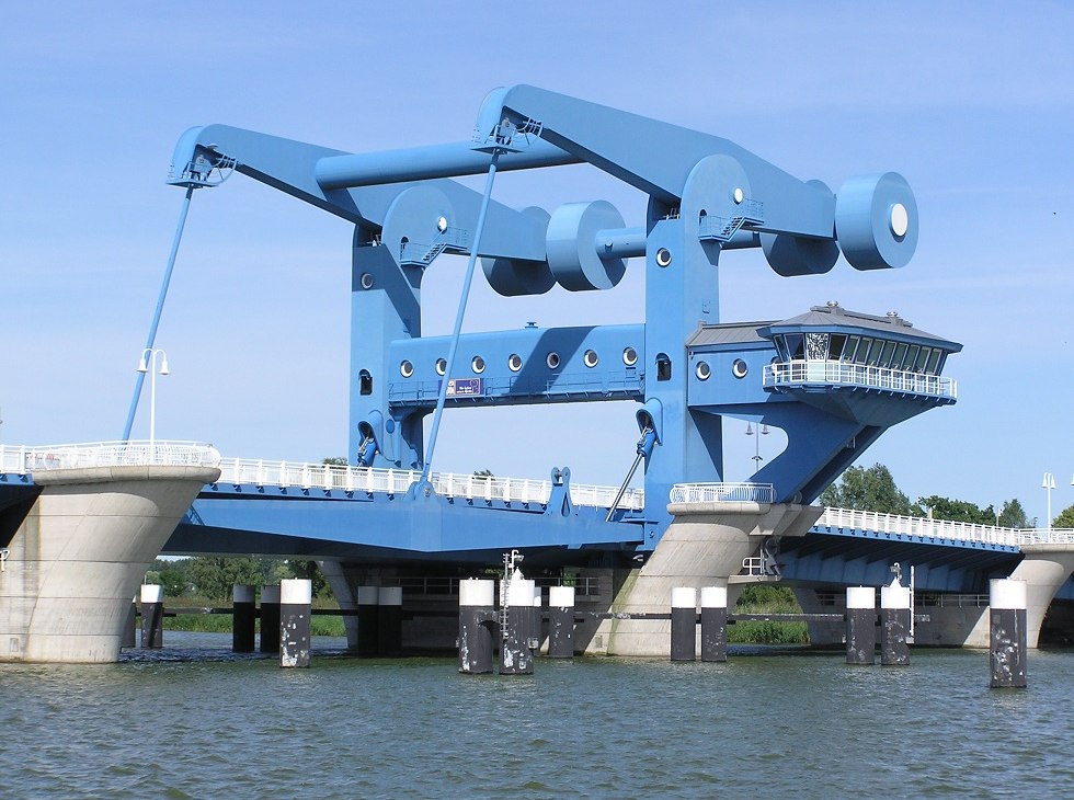 Close-up van de Peene-brug, © Baltzer