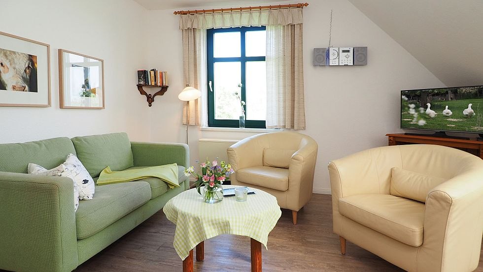 Onze vakantiewoningen in landhuisstijl, © Ferienhof Hafflandsichten