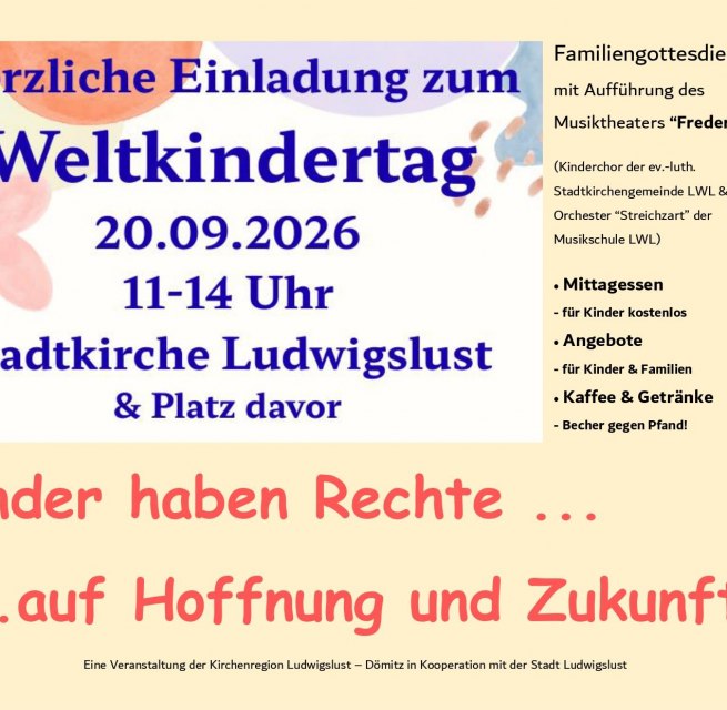 © Stadtkirchengemeinde Ludwigslust © Stadtkirchengemeinde Ludwigslust