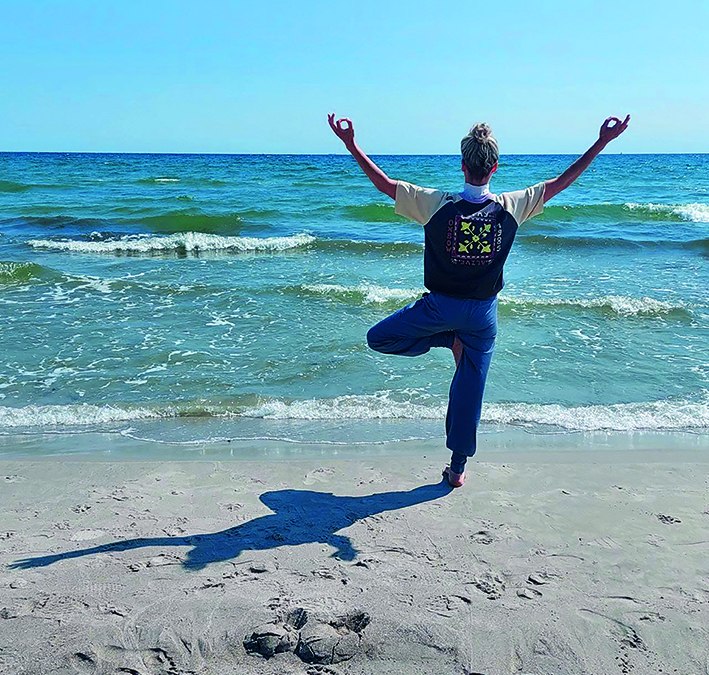 Yoga op het strand in Juliusruh, © Margrit Freitag