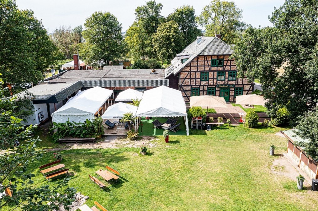 Aerial view traditional inn Schnatermann, © TAURUS Werbeagentur / Stefan Peuß