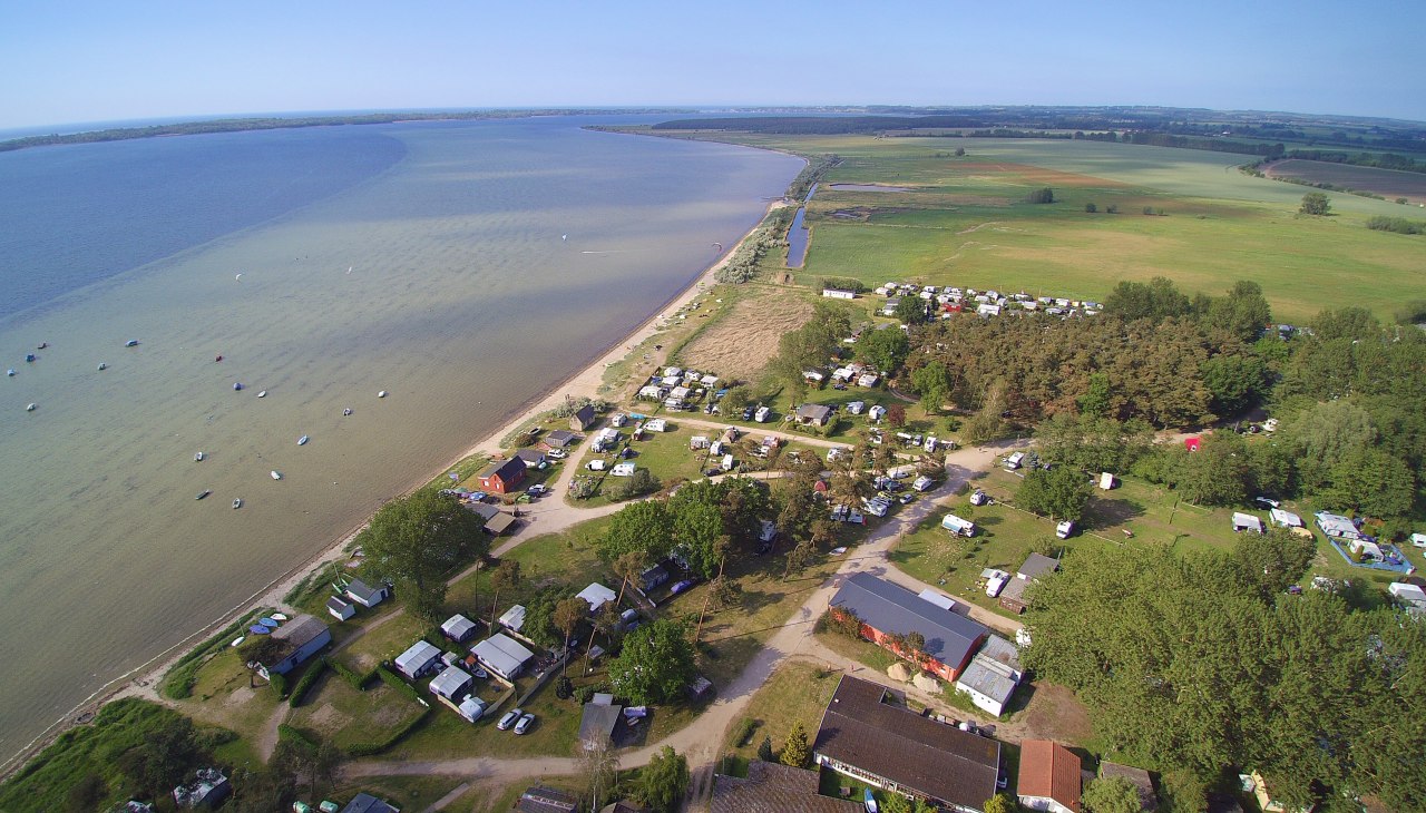 Luchtfoto van de camping, © Jennifer Neumann