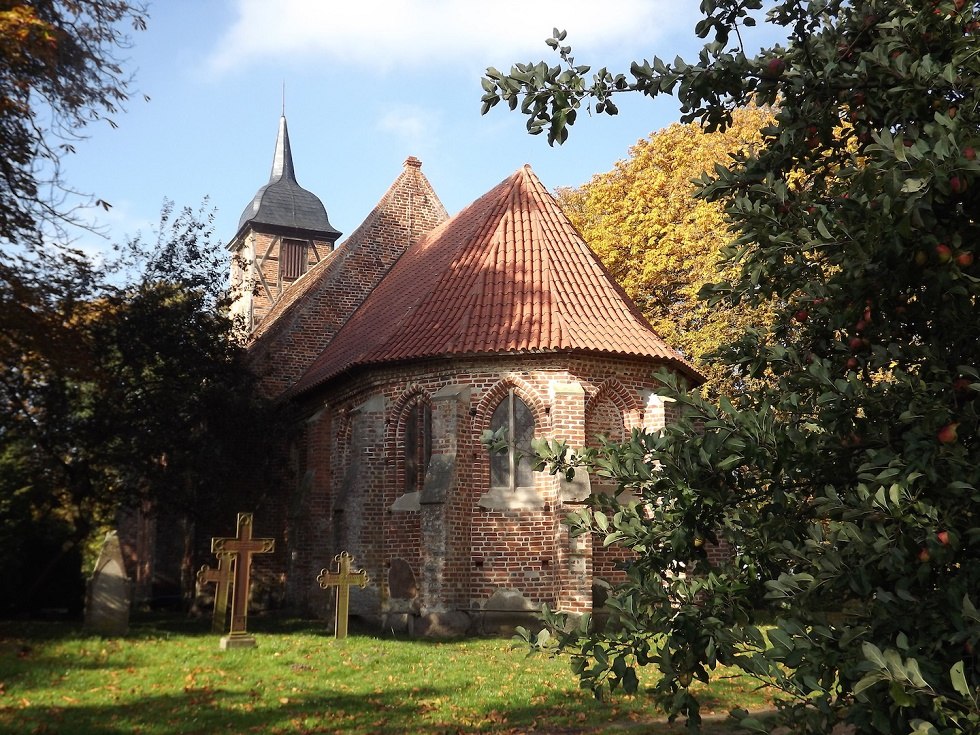 De cultuur- en wegkerk in Landow op Kubitzer Bodden. // © Tourismuszentrale Rügen De cultuur- en wegkerk in Landow op Kubitzer Bodden. // © Tourismuszentrale Rügen