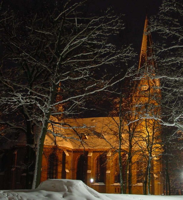 Stadskerk bij nacht, © Kultur- und Sportring e.V.