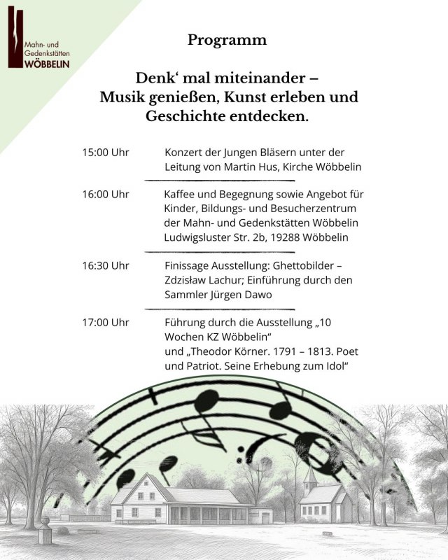 Invitation Flyers & Program Information // © Mahn- und Gedenkstätten Wöbbelin Invitation Flyers & Program Information // © Mahn- und Gedenkstätten Wöbbelin