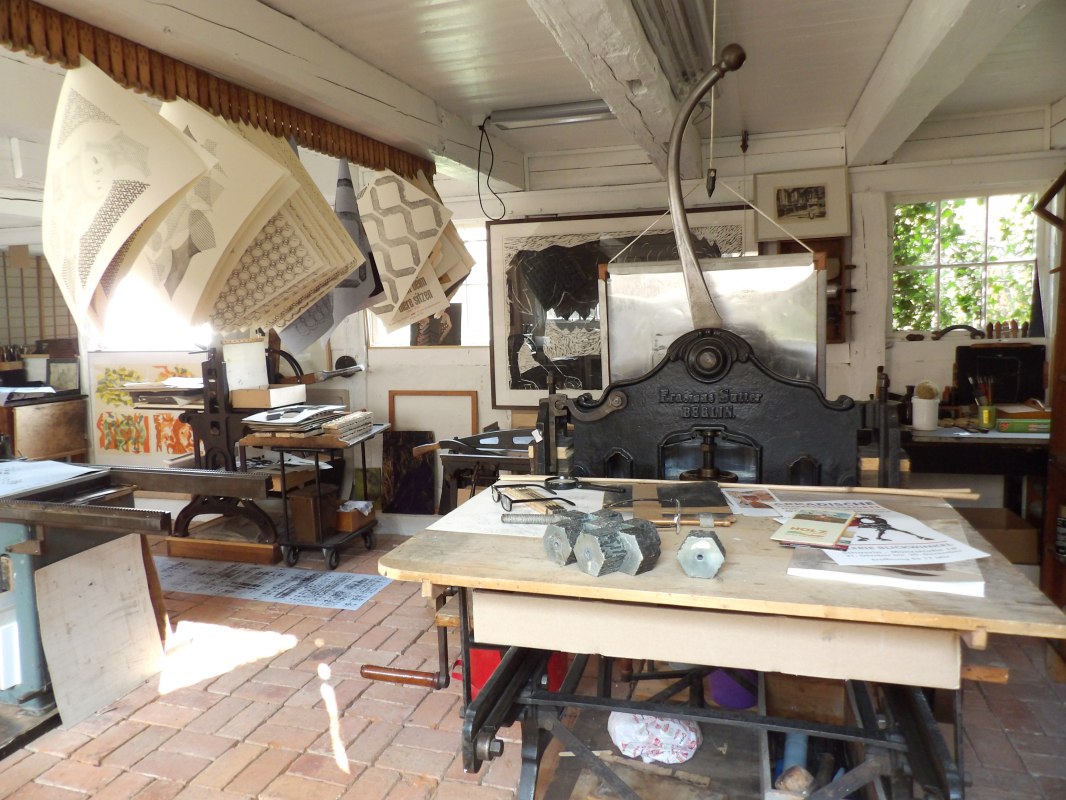 Ein Einblick in die Druckwerkstatt // &copy; Kulturforum Schleswig-Holstein-Haus