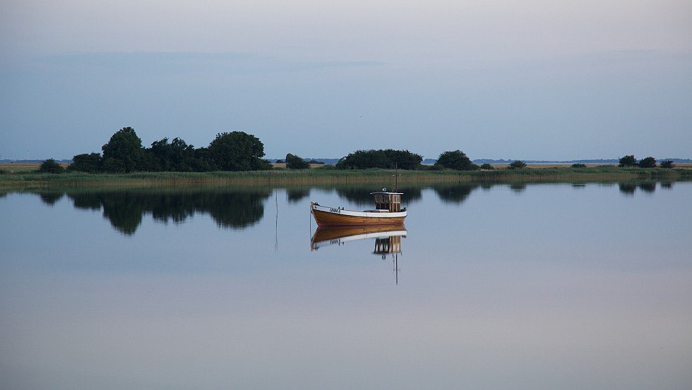 Idyllic view - almost the entire shore is surrounded by reeds // &copy; Tourismuszentrale R&uuml;gen GmbH