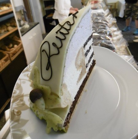 Piece of reed cake, © Familienkonditorei Komander - Grammentin