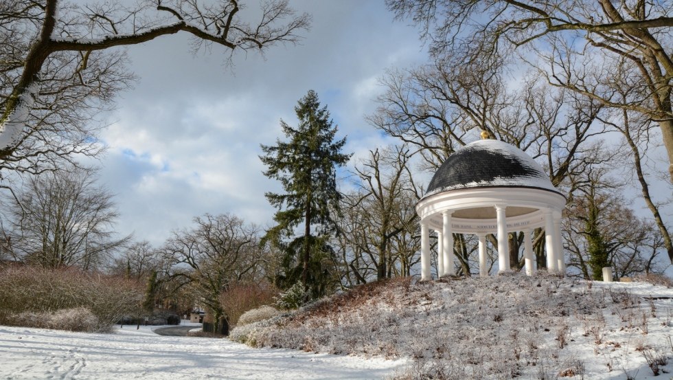 Jeugdtempel in de winter, © Tourismusverband Mecklenburg-Schwerin