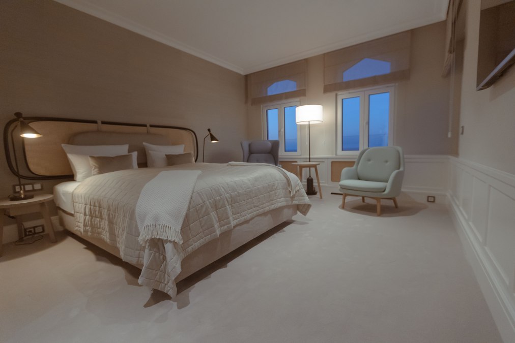 Pokój dwuosobowy z widokiem na morze, © Strandhotel Ostende