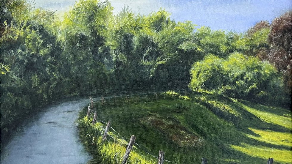 Die Kurve, 2025, Öl auf Leinwand©Mariette Grützmacher, © Mariette Grützmacher Die Kurve, 2025, Öl auf Leinwand©Mariette Grützmacher, © Mariette Grützmacher