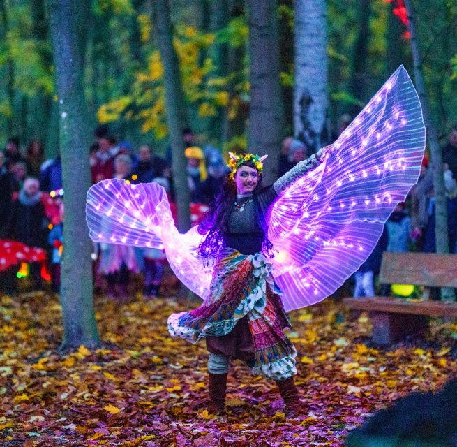 Fairy at the Festival of Lights in the BÄRENWALD Müritz, © BÄRENWALD Müritz