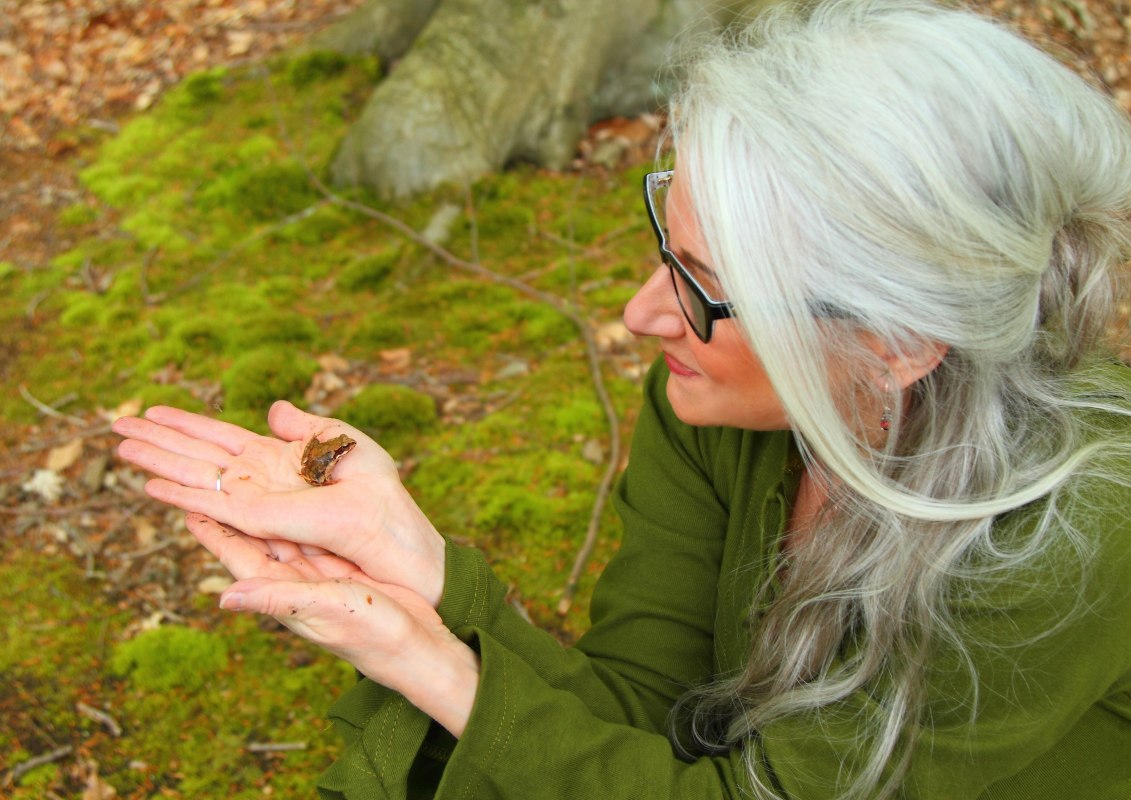 Forest bathing - opening the senses, childlike spirit of discovery, joie de vivre // &copy; Annett Freese