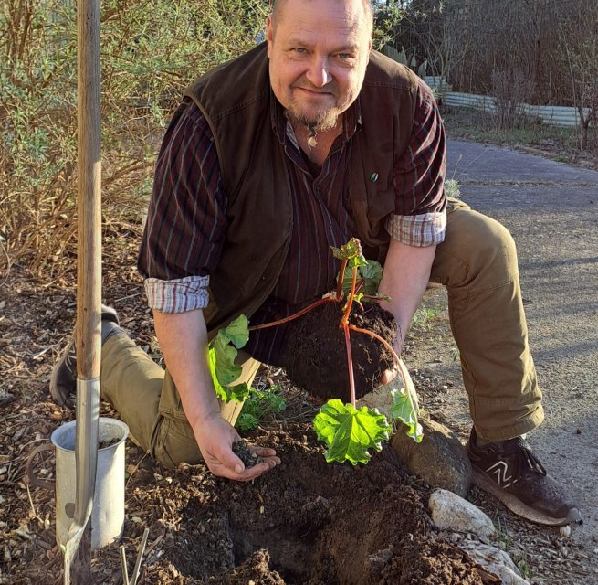 Clemens Thiele aan het werk, © Naturpark Sternberger Seenland