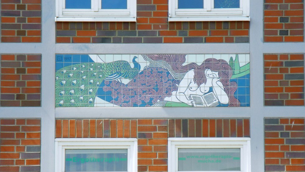 Tegelvignet met leesdroom, © Stadtinformation Boizenburg/Elbe