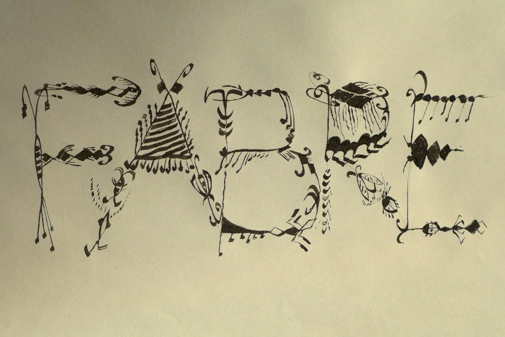 Letters made from invented insects, © Kristine von Soden