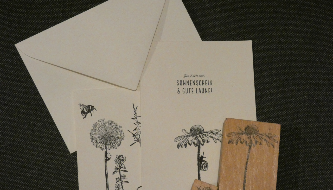 Natuurlijke stempelmotieven op kaarten, &copy; Birte Schadlowski/M&uuml;ritzeum