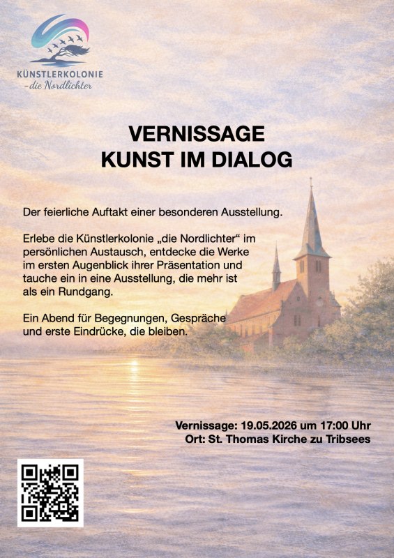 Plakat zur Vernissage // &copy; K&uuml;nstlerkolonie - die Nordlichter