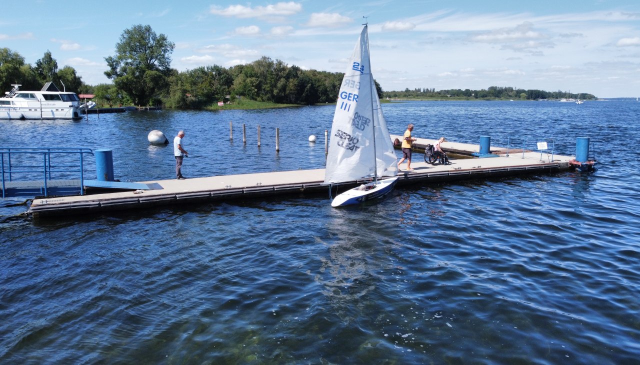 The mooring maneuver, © Plauer Hai-Live e. V.