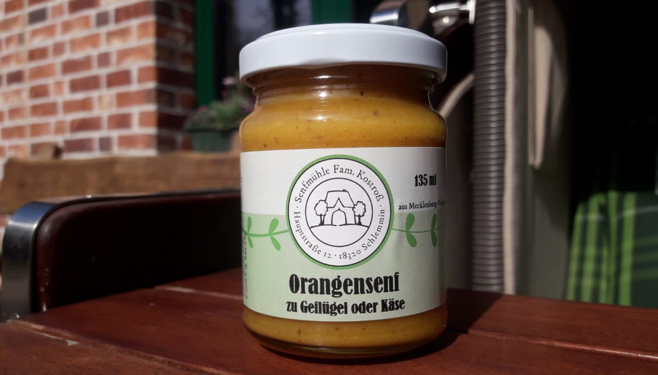 Taste explosion-orange mustard-from-schlemmin, © Senfmühle Schlemmin