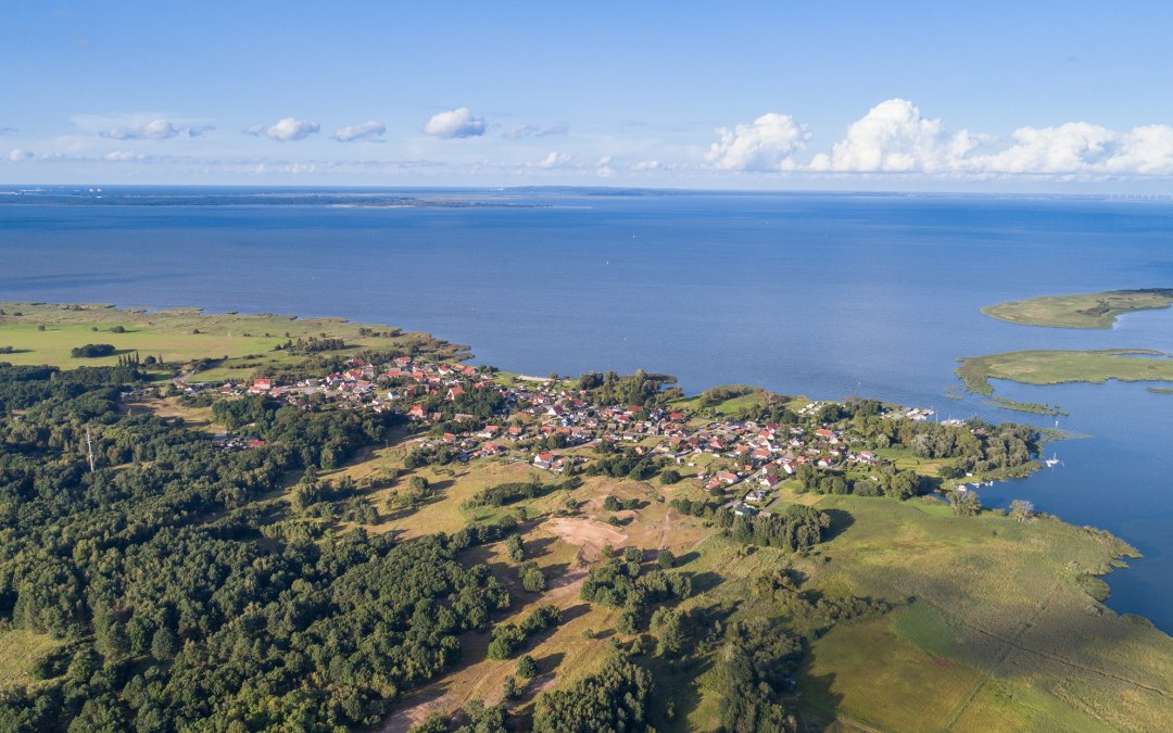 Altwarp van bovenaf, © Resort Stettiner Haff