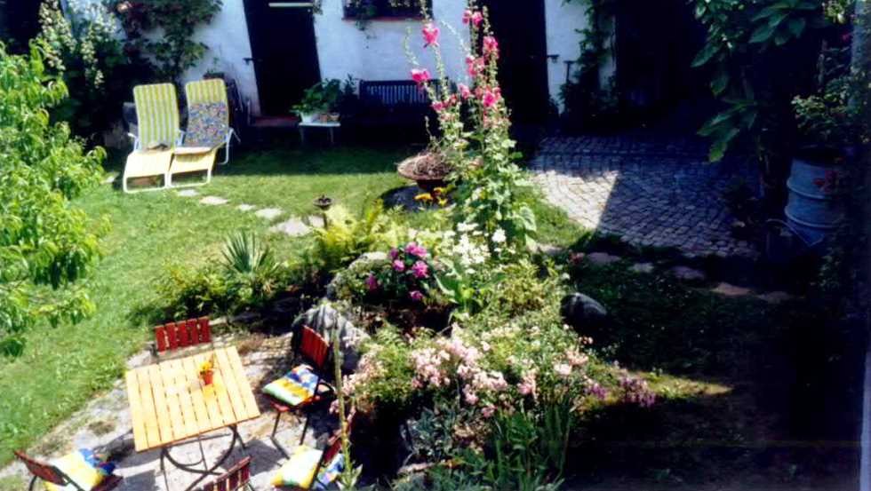 Samen zijn op het terras en de kinderen gewoon laten spelen., © Ferienwohnung Groß