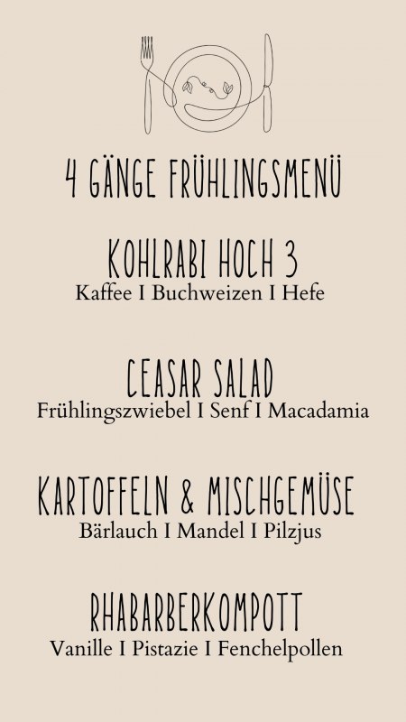Set the table menu // &copy; Kurhaus Warnem&uuml;nde