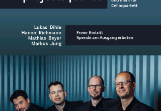 projects4cellosLukas Dihle, Markus Jung, Hanno Riehmann, Mathias Beyer // © Emil Schwarz projects4cellosLukas Dihle, Markus Jung, Hanno Riehmann, Mathias Beyer // © Emil Schwarz
