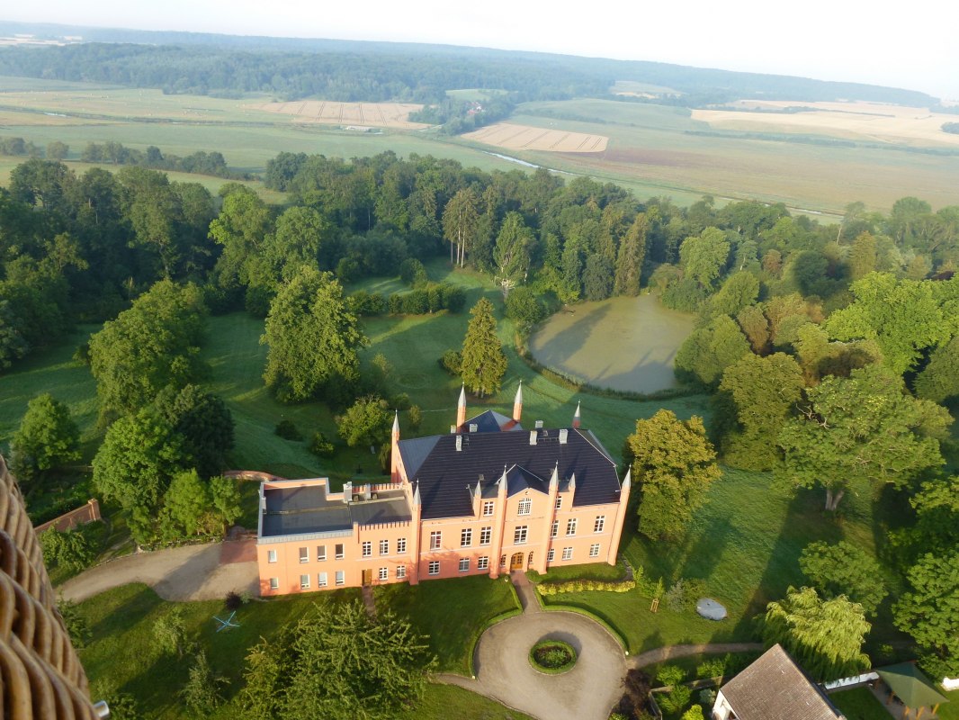 Wietzow manor house from above // &copy; Kr&ouml;ger