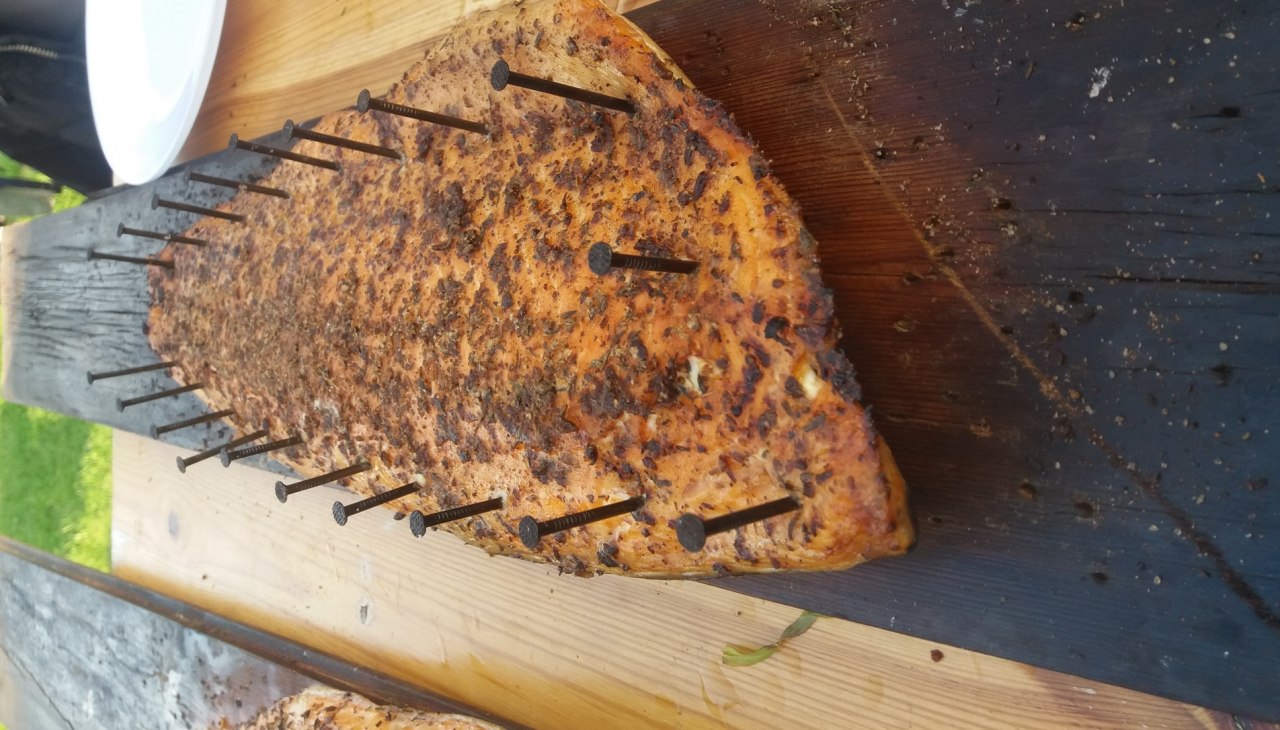 Salmon hot smoked on board, &copy; Martin Hagemann