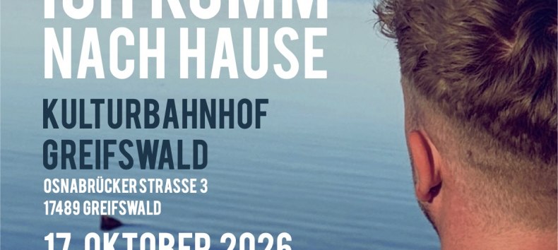 Verantaltungsplakat "Ich komm´nach Hause" // © Max Schrut Verantaltungsplakat "Ich komm´nach Hause" // © Max Schrut