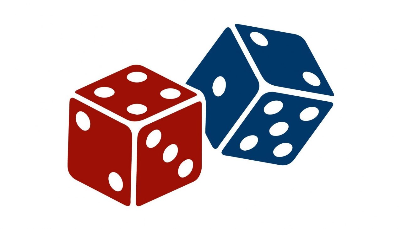 narysowana niebiesko-czerwona kostka, &copy; Stadtbibliothek Stralsund