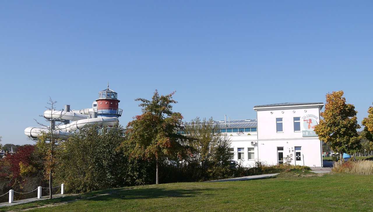 The AHOI Rügen bathing area &amp; sauna in the Baltic resort Sellin, © TMV/ Fischer