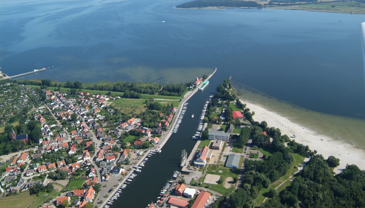 Ryckmonding tot Greifswalder Bodden en Eldena lido, © Segelschule Greifswald Dieter Knopp