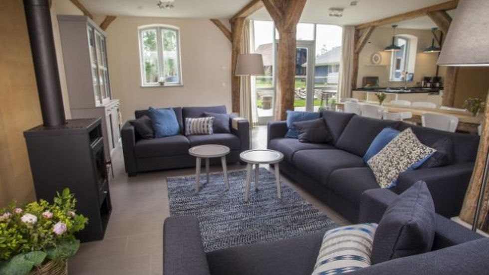 Woonkamer in de Ostseespeicher (grote vakantiewoning), © Tuinier Hofman Ferienwohnungen GbR