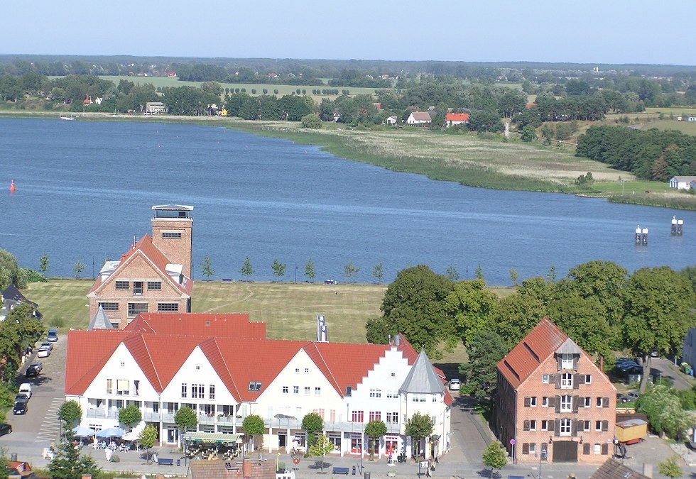 De voormalige locatie van het hertogelijk paleis op het kasteeleiland Wolgast., © Baltzer
