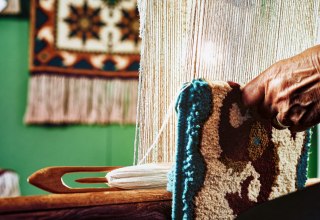 Historischer Teppichwebstuhl // &copy; TMV@pocha.de