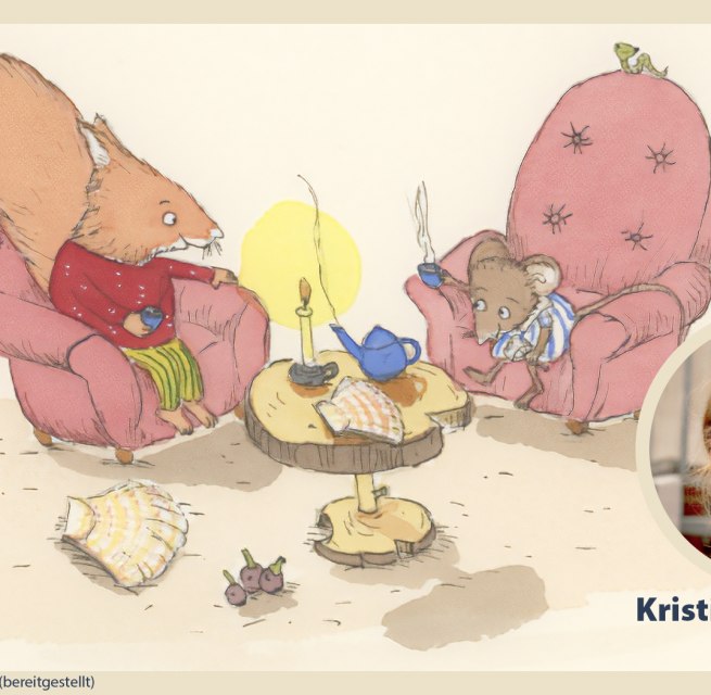 Kinderbuchlesung Kristina Andres
: »Ein Jahr mit Maus und Eichhorn« // © Kristina Andres (breitgestellt) Kinderbuchlesung Kristina Andres
: »Ein Jahr mit Maus und Eichhorn« // © Kristina Andres (breitgestellt)