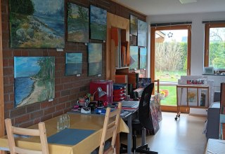 Einblick ins kleine Atelier // &copy; Atelier Kathrin Thesenvitz