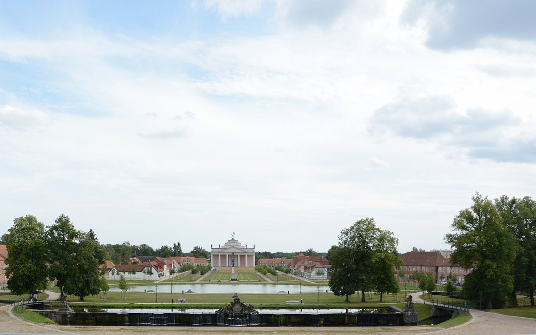 Schlossplatz, kaskady i kościół miejski w Ludwigslust, © Tourismusverband Mecklenburg-Schwerin