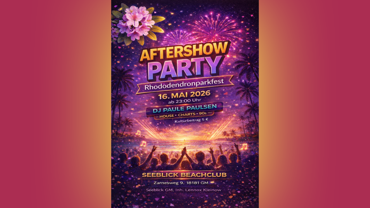 Aftershow feest voor het Rhododendron Park Festival // &copy; Benjamin Kliesch