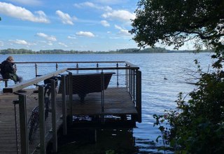 Himmelsblick voetgangersbrug in het kuurbos, &copy; Silke Naumann
