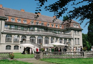 Hintere Ansicht des Jagdschlosses // &copy; Jagdschloss Bellin