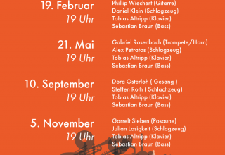 Quarterly jazz event dates // © Alexander Brauch Quarterly jazz event dates // © Alexander Brauch