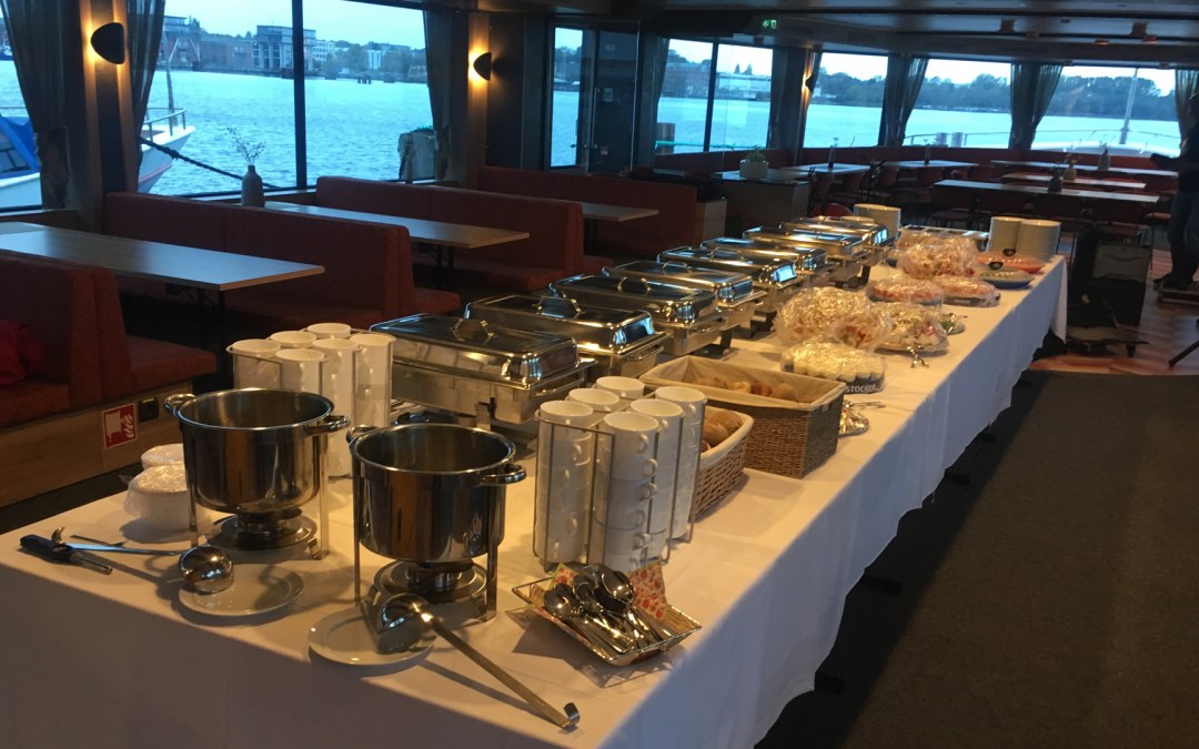 View into the restaurant of the "Rostocker 7"., © Rostocker Flotte/Olaf Schütt