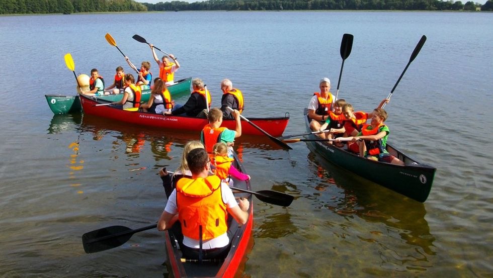 Wycieczka łodzią po jeziorze Loppin // &copy; Landesforst MV