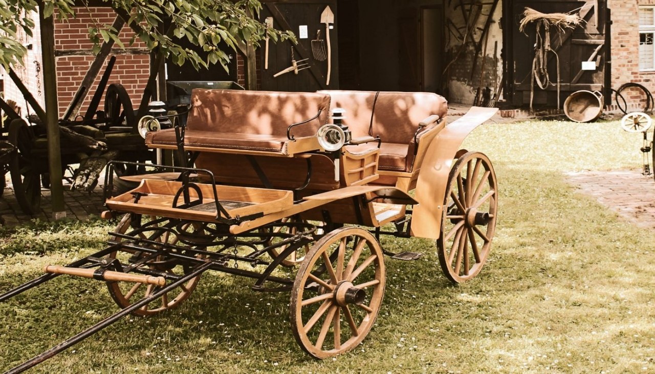 Binnenplaats met koets, &copy; Heimatverein Lieper Winkel e.V.