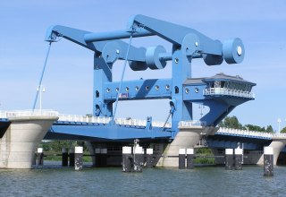 Close-up van de Peene-brug // © Baltzer Close-up van de Peene-brug // © Baltzer