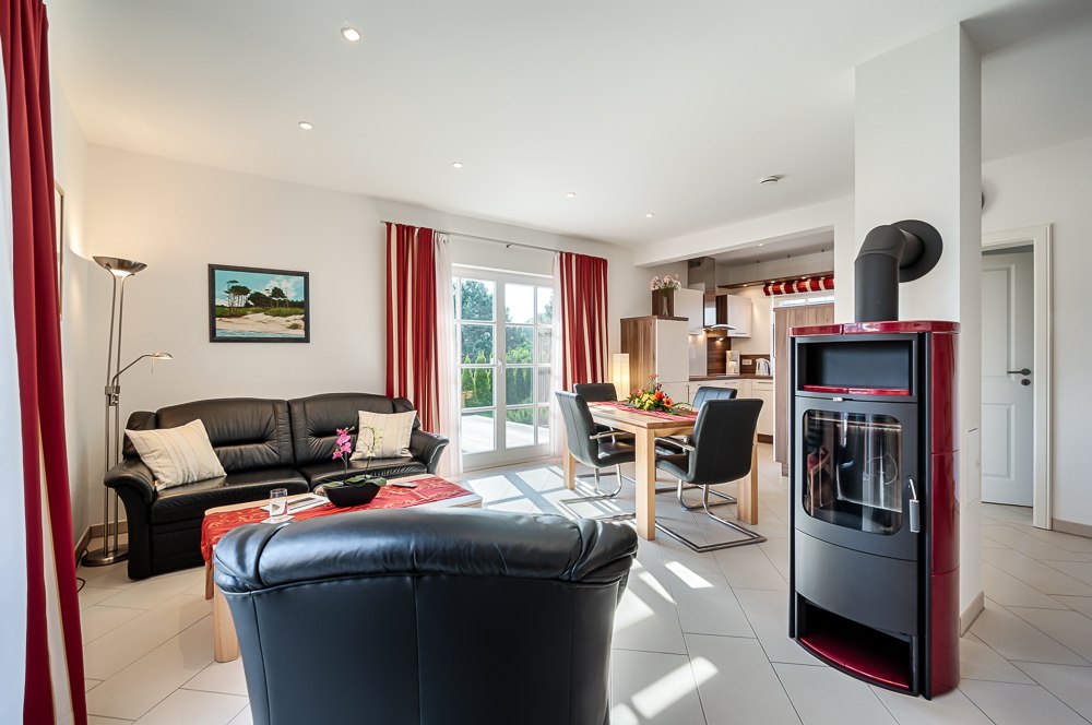 Vakantiehuis Kiebitz Prerow - Woonruimte // © Ferienhaus Kiebitz Vakantiehuis Kiebitz Prerow - Woonruimte // © Ferienhaus Kiebitz