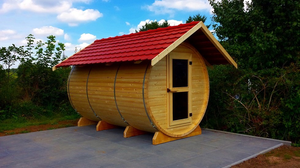 De nieuwe barrelsauna bevindt zich direct bij het naturistenbad. // © Haveltourist De nieuwe barrelsauna bevindt zich direct bij het naturistenbad. // © Haveltourist